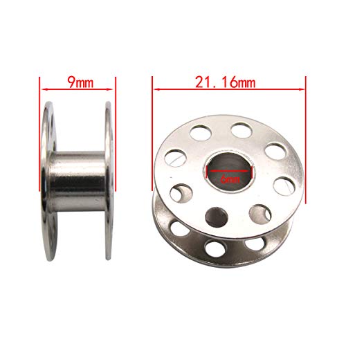 CKPSMS Brand- 20 Bobbins and 2 Bobbin Case #BC-DB1-NBL 2PCS+B9117-012-000W 20PCS Compatible with/Replacement for JUKI Brand DDL5550 DDL8500 DDL8700 & Brother Brand Single Needle Machine - Image 5
