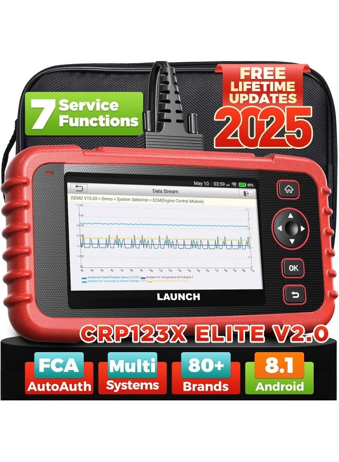 Launch 2025 LAUNCH OBD2 Scanner CRP123X Elite V2.0  - Image 1