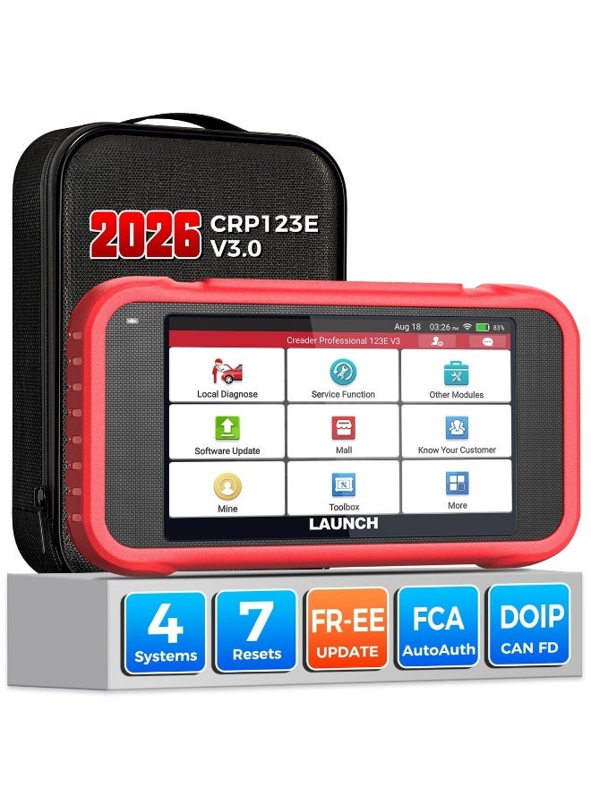 لانش LAUNCH CRP123E V3.0 - قارئ رموز OBD2 للسيارات وأدوات تشخيص المحرك ونظام ABS ونظام SRS - Image 2