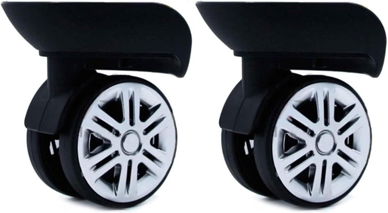 Kobeleen A65 Luggage Wheels Suitcase Double Row Roller Hardware Repairing Kit 360° Spinner Casters Heavy Duty Wheel 1 Pair - Image 3