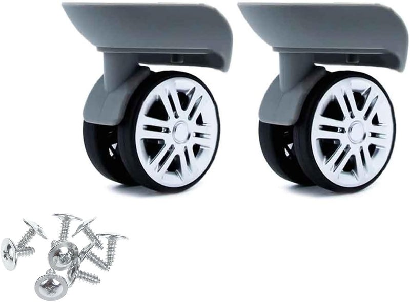 Kobeleen A65 Luggage Wheels Suitcase Double Row Roller Hardware Repairing Kit 360° Spinner Casters Heavy Duty Wheel 1 Pair - Image 5
