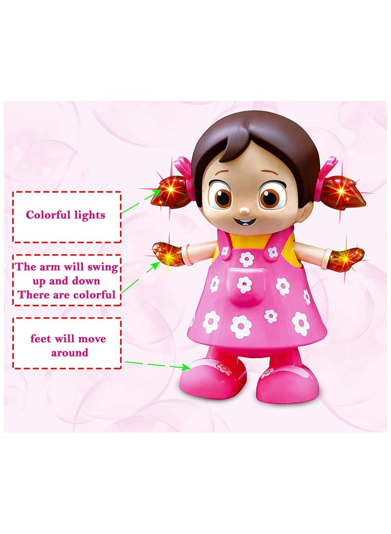 REZZOSS Interactive Musical Dancing Doll Toy for Kids – Singing & Walking Girl Robot with Flashing LED Lights & Bump and Go Action | Early Educational Sensory Toy | Best Birthday, Ramadan, Eid Gift for Toddlers & Girls Ages 3+ - Image 4
