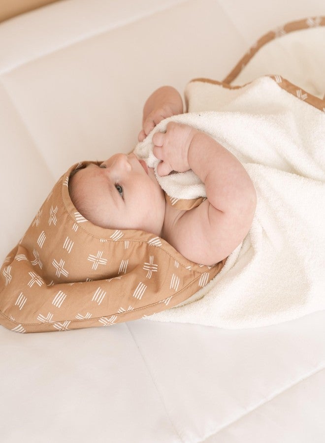Crane BABY Crane Copper Dash Hooded Baby Towel - 100% Cotton Terry Cloth, 30" x 30", Beach & Pool Towel - Image 3