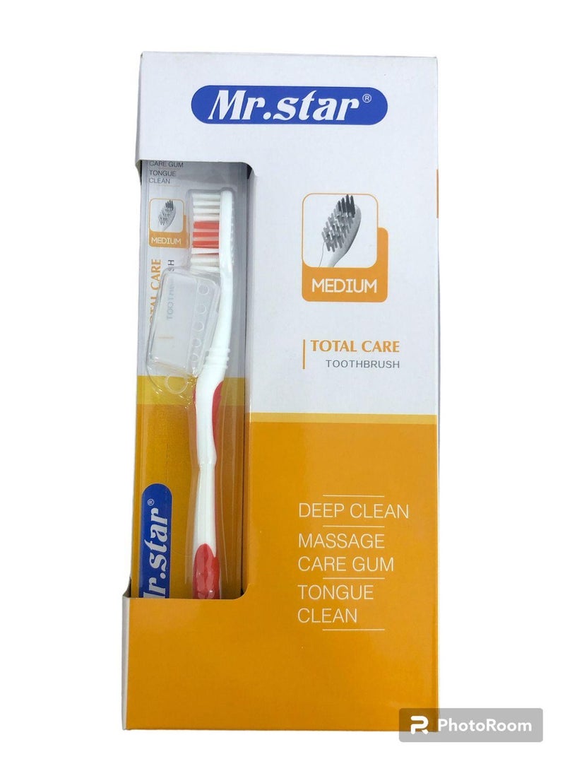 ستار فرشاة أسنان مستر ستار متوسطة العناية الشاملة