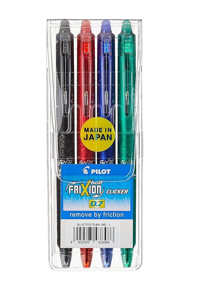 PILOT قلم حبر جاف بيلايت فريكسون بال كليكر 0.74 مم 4 قطع - Image 1