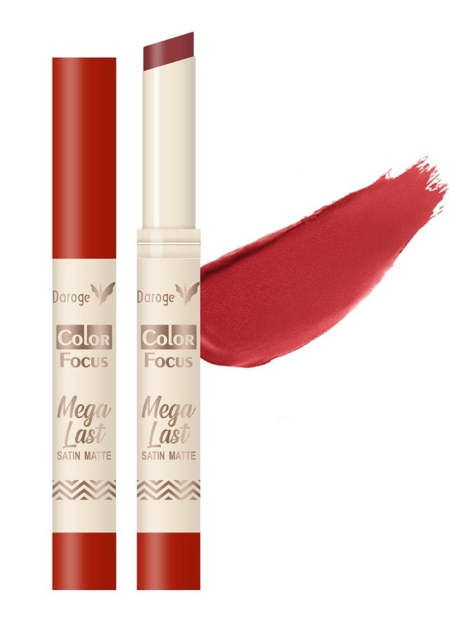 daroge Color Focus Mega Last Satin Matte Nude Lipstick Cornell Red  - Image 1