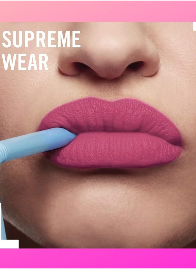 daroge Color Focus Mega Last Satin Matte Nude Lipstick Cornell Red  - Image 4
