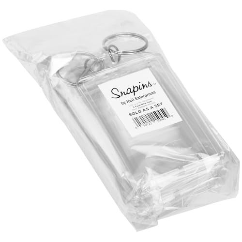 Snapins 1.75" x 2.75" Acrylic Photo Keychains - Pack of 5 - Image 4