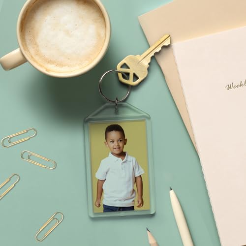Snapins 1.75" x 2.75" Acrylic Photo Keychains - Pack of 5 - Image 5