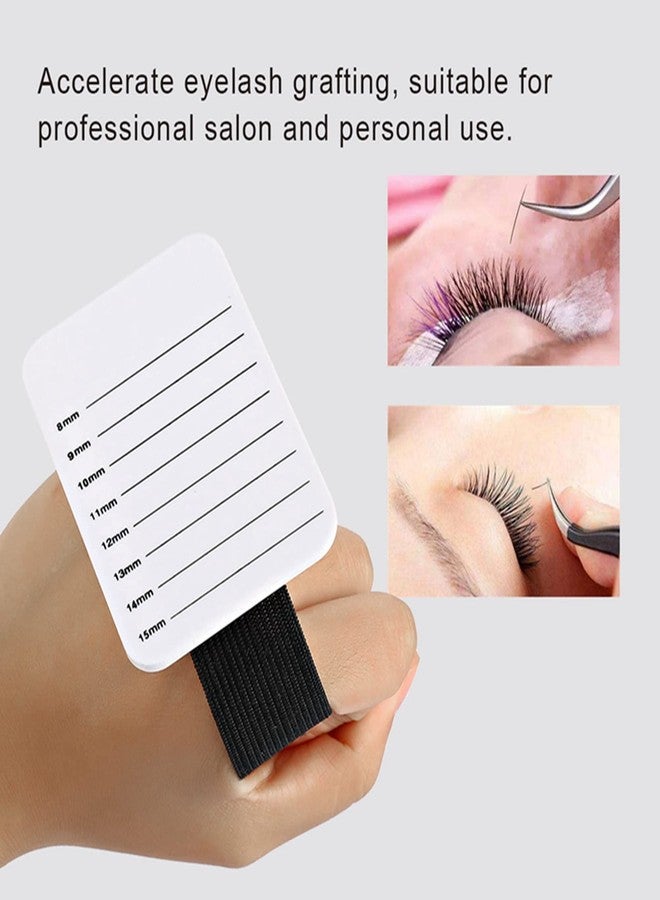 Ymiko Lash Holder, Lash Pallet For Lash Extensions 8-15Mm Makeup Eyelash Tray Strip Stand Eyelash Extension Hand Plate Lashes Grafting Holder Lash Tile Remover Clip Plastic Board - Image 2