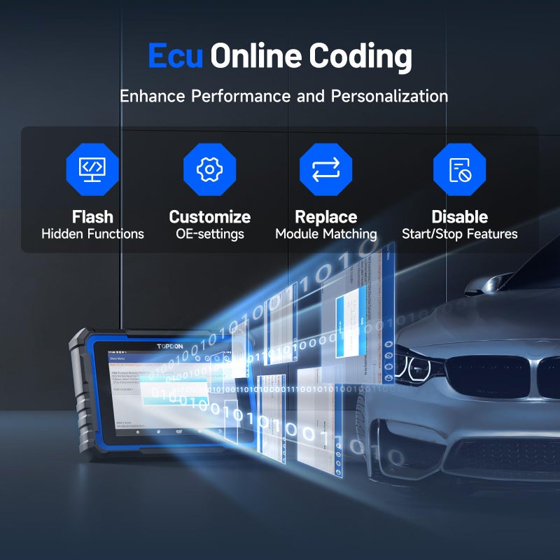 Topdon أداة تشخيص OBD2 TOPDON Phoenix Nano لجميع المركبات، برمجة ECU، تشخيص جميع الأنظمة، تحكم ثنائي الاتجاه، 32+ خدمة إعادة تعيين، CAN FD و DoIP - Image 2