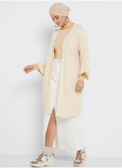 Longline Open Cardigan