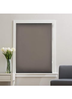 Deco Window Deco Window SemiBlackout Roller Blinds for Windows 42 Inches W X 84 Inches H Silver Grey Light Filtering RollUp Shades Sun UV Protection for Home Office  - Image 3