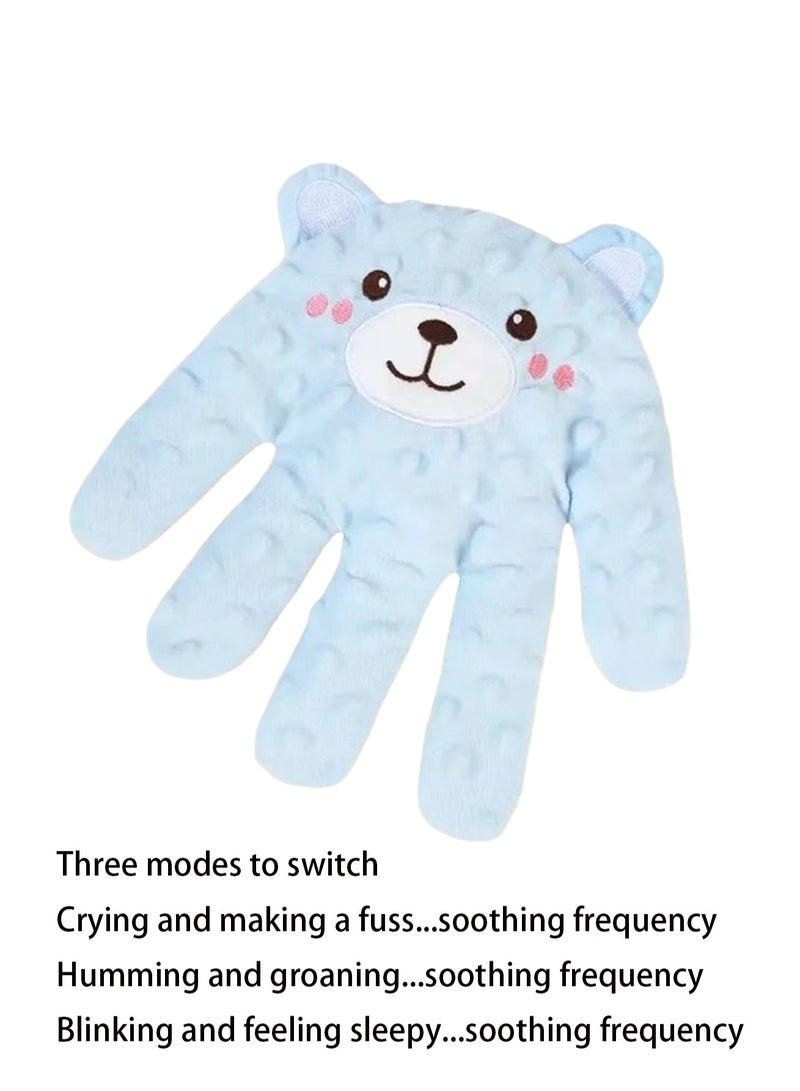 Little Blue Bear Soothing Palm, Baby Slapping Toy, Anti-Fright Hand Pillow, Electric Baby Hand Pillow, Baby Anti-Fright Gloves, Baby Sleep Aid Palm Pad, Baby Soothing Palm Pad  - Image 1