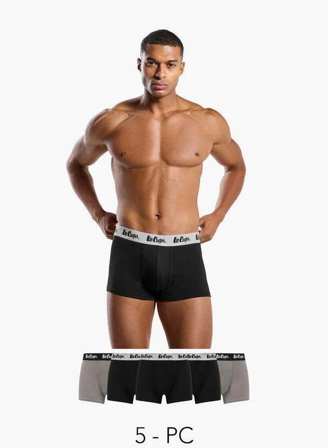 Set of 5 - Lee Cooper Trunk Briefs with Elasticated Waistband