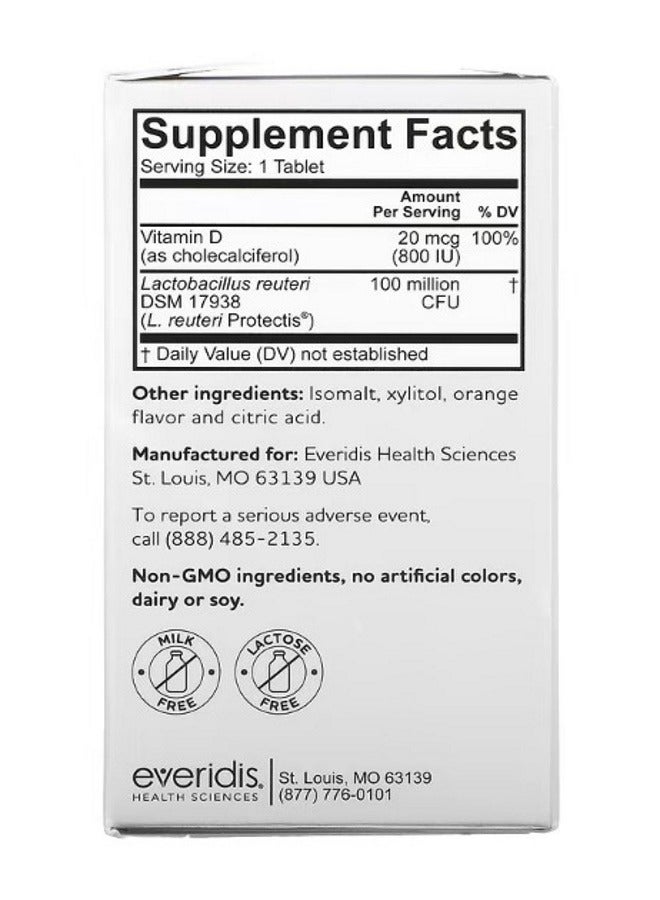 بيوجايا Kids Immune Active with L. Reuteri  Vitamin D Orange 60 Probiotic Chewable Tablets - Image 2