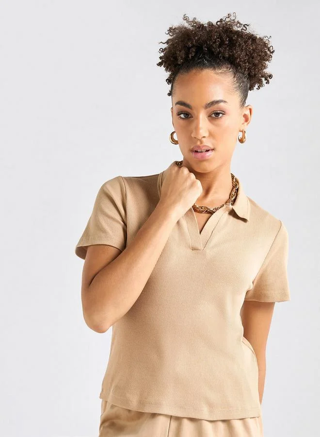 Splash FAV Short Sleeve Fitted Top And Cargo Pant