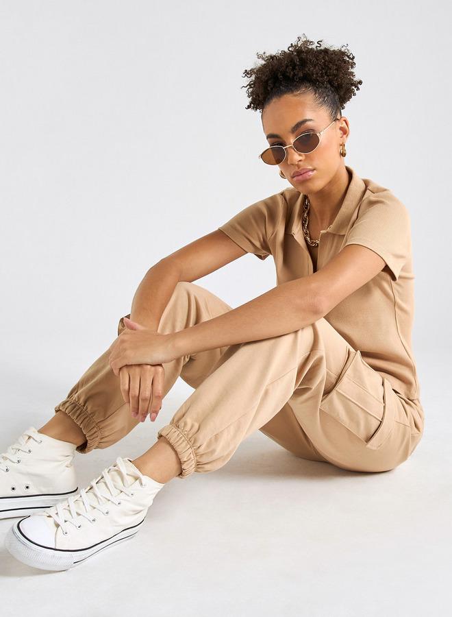 سبلاش فيڤ بلوزة بأكمام قصيرة وبنطال كارجو - Image 1