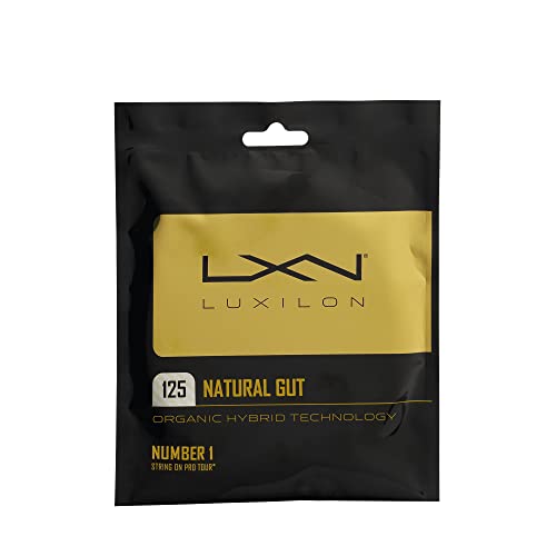 Luxilon Natural Gut 125 Tennis String - Set, White - Image 1