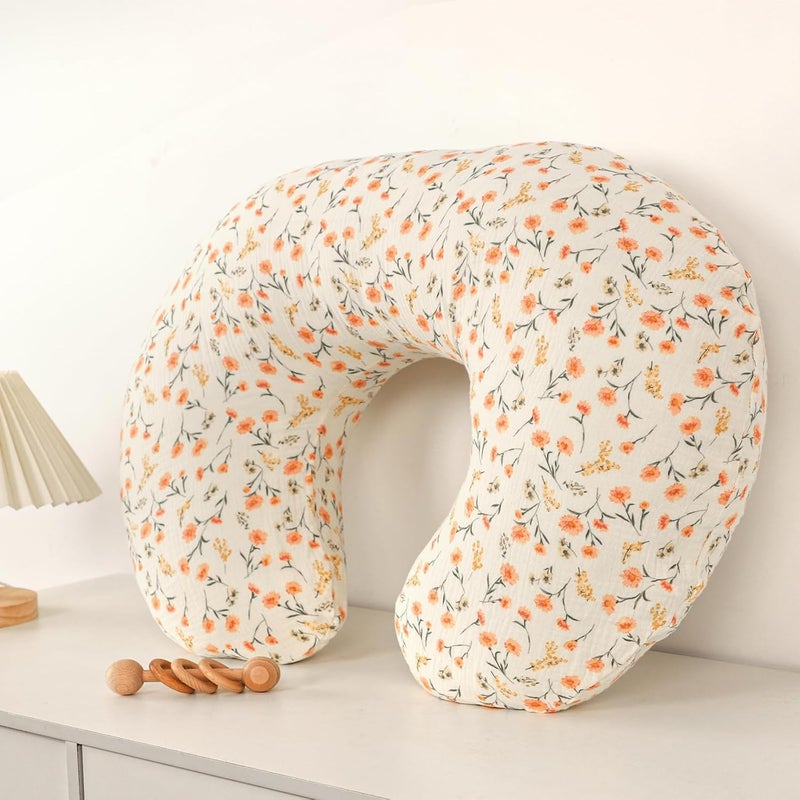 Hooyax Muslin Nursing Pillow Covers 2 Pack - Image 4