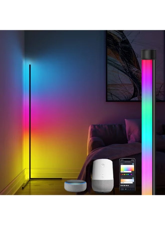 SHOPI RGB LED Light Corner Lamp For Living Room Decor