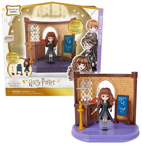 Wizarding World Harry Potter Magical Minis Charms Classroom with Exclusive Hermione Granger Figure and Accessories Kids Toys for Ages 5 and up - Image 1