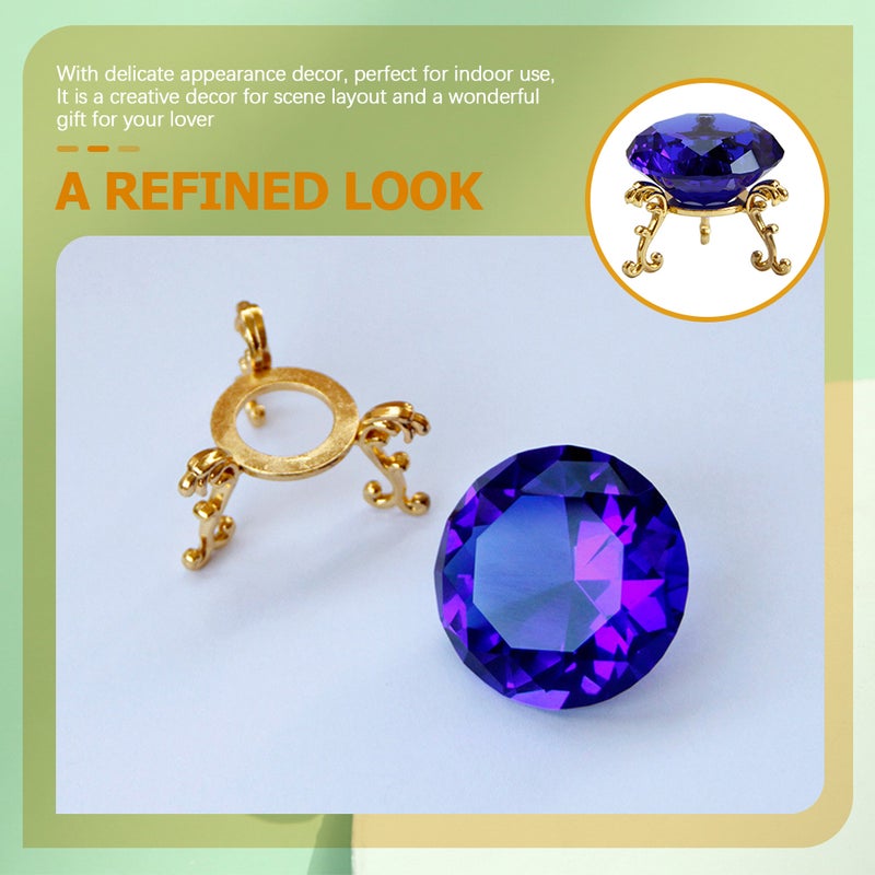 Glass Simulation Figurines Paperweight Decorative Ornament Wedding Home Desk Centerpiece - Image 3