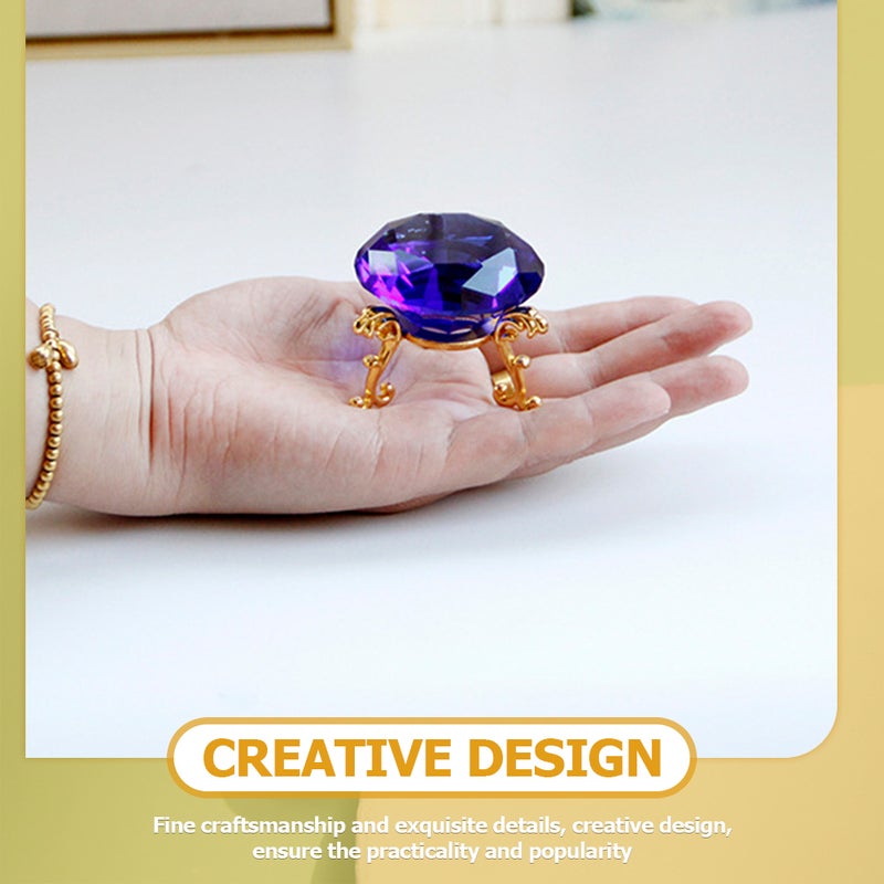 Glass Simulation Figurines Paperweight Decorative Ornament Wedding Home Desk Centerpiece - Image 4