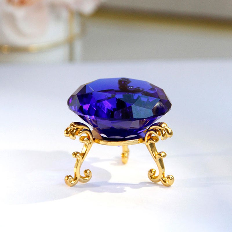 Glass Simulation Figurines Paperweight Decorative Ornament Wedding Home Desk Centerpiece - Image 2