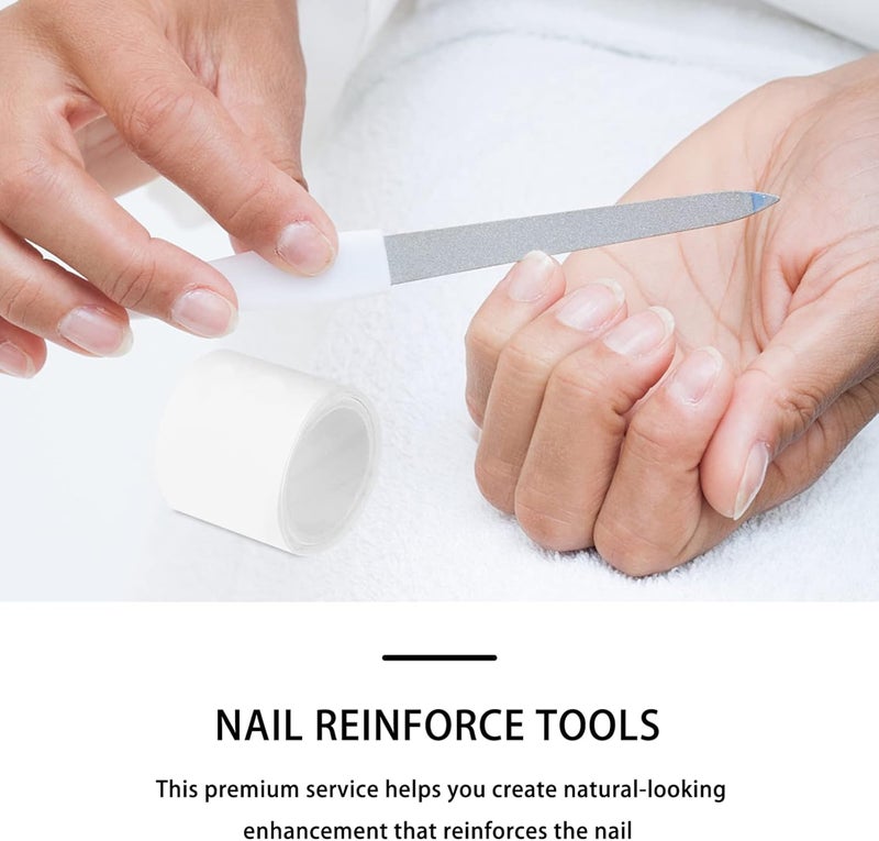 Adhesive Silk Nail Wraps for Nail Art Self Stick Reinforcement Tools for Home Salon Use Easy to Cut and Apply for DIY Manicures and Nail Decoration - Image 2