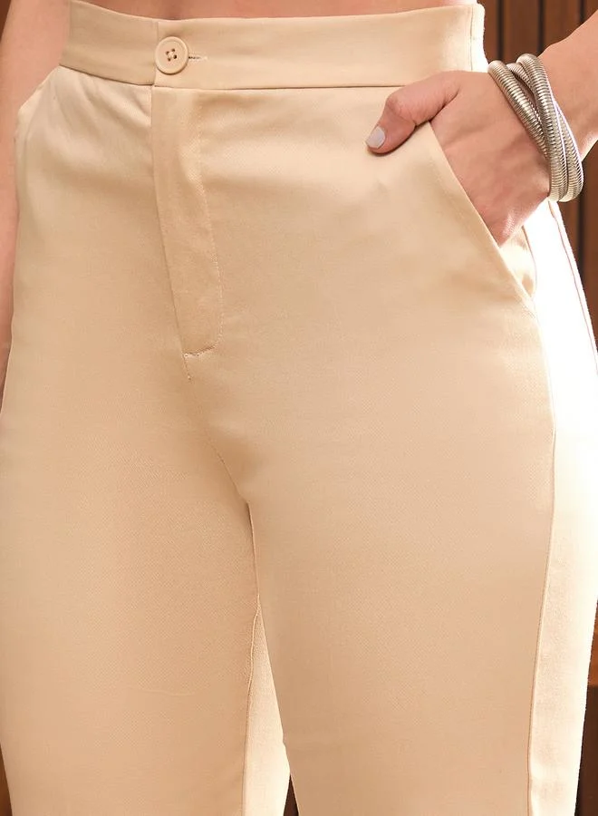 SASSAFRAS Plain Ankle Length Pants with Side Pocket