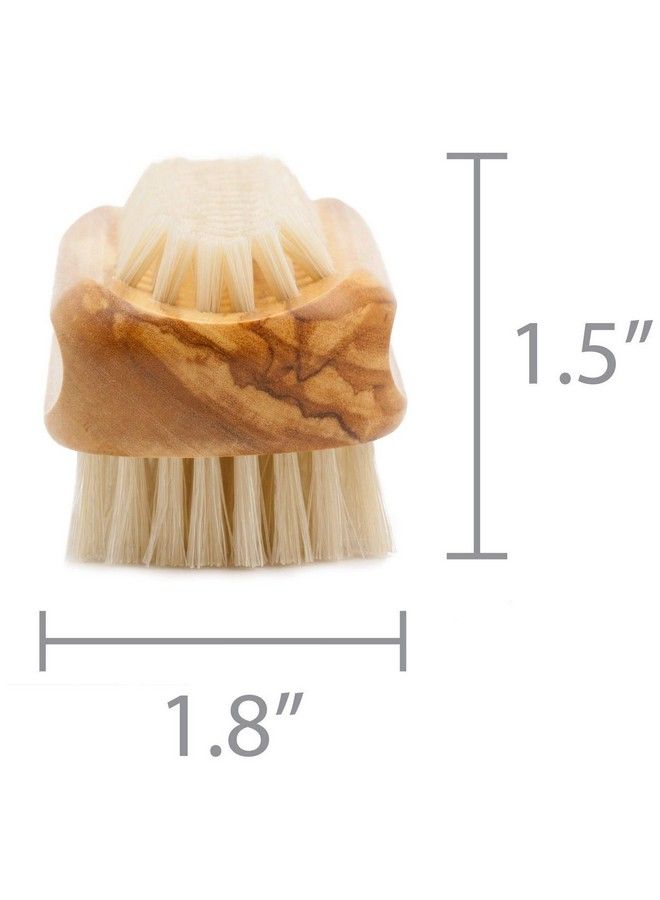 Fendrihan Genuine Boar Bristle Nail Brush With Real Olive Wood Handle Made In Germany - Image 5