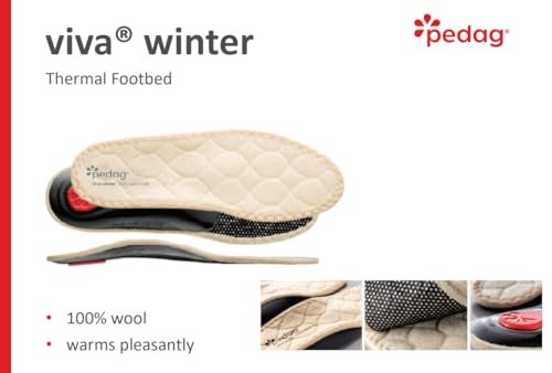 Pedag Viva Winter | Insulating Insoles | Made in Germany | Heel Cushion, Longitudinal & Metatarsal Arch Support | Boost Warmth & Comfort | 1 Pair | Men US 10/ EU 43 - Image 2