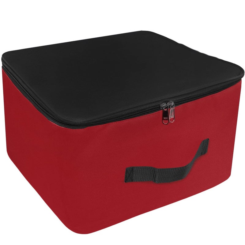 Haimac Nylon Storage Bag for Clothes Red Black 381x254x355 cm Multipurpose Bag - Image 1