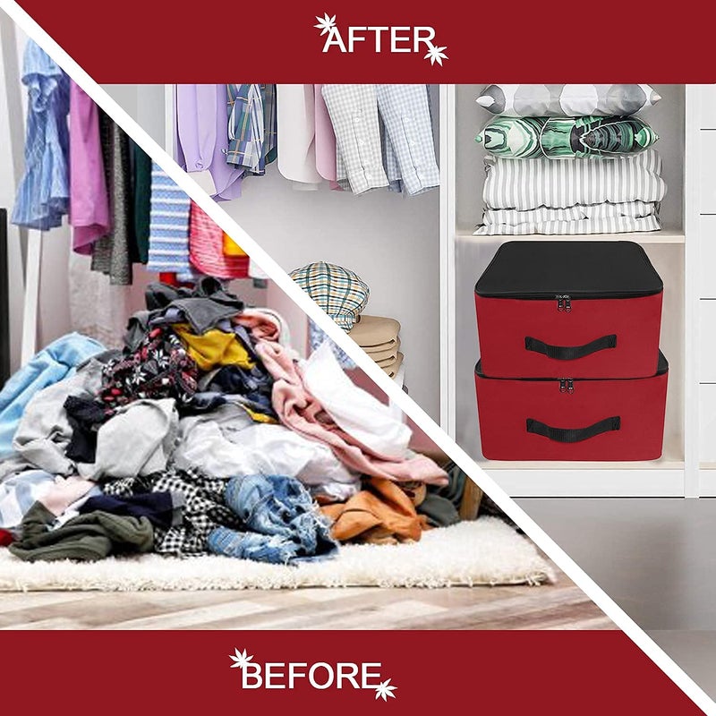 Haimac Nylon Storage Bag for Clothes Red Black 381x254x355 cm Multipurpose Bag - Image 4