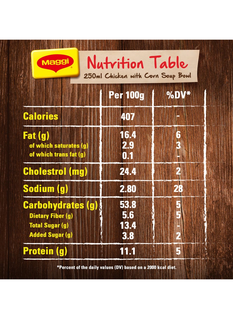 Maggi Soup Excellence Chiken With Corn 47g - Image 4