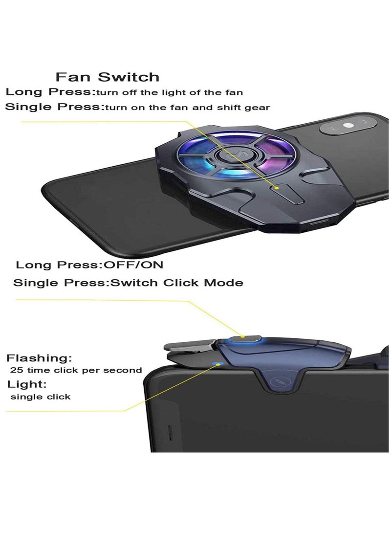 Memo AK03 Mobile Game Controller Detachable Auto High Frequency Click Mobile Gaming Trigger Fan Cooler PUB Gaming Joystick Trigger Gamepad Cooler - Image 4