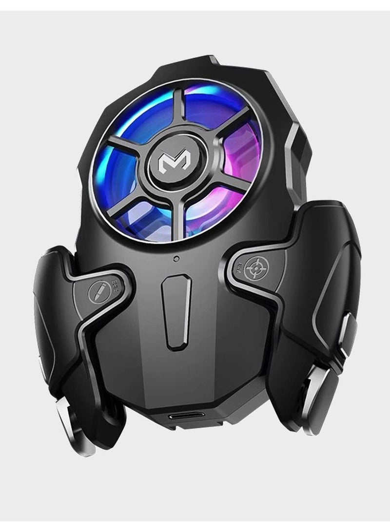 Memo AK03 Mobile Game Controller Detachable Auto High Frequency Click Mobile Gaming Trigger Fan Cooler PUB Gaming Joystick Trigger Gamepad Cooler - Image 1