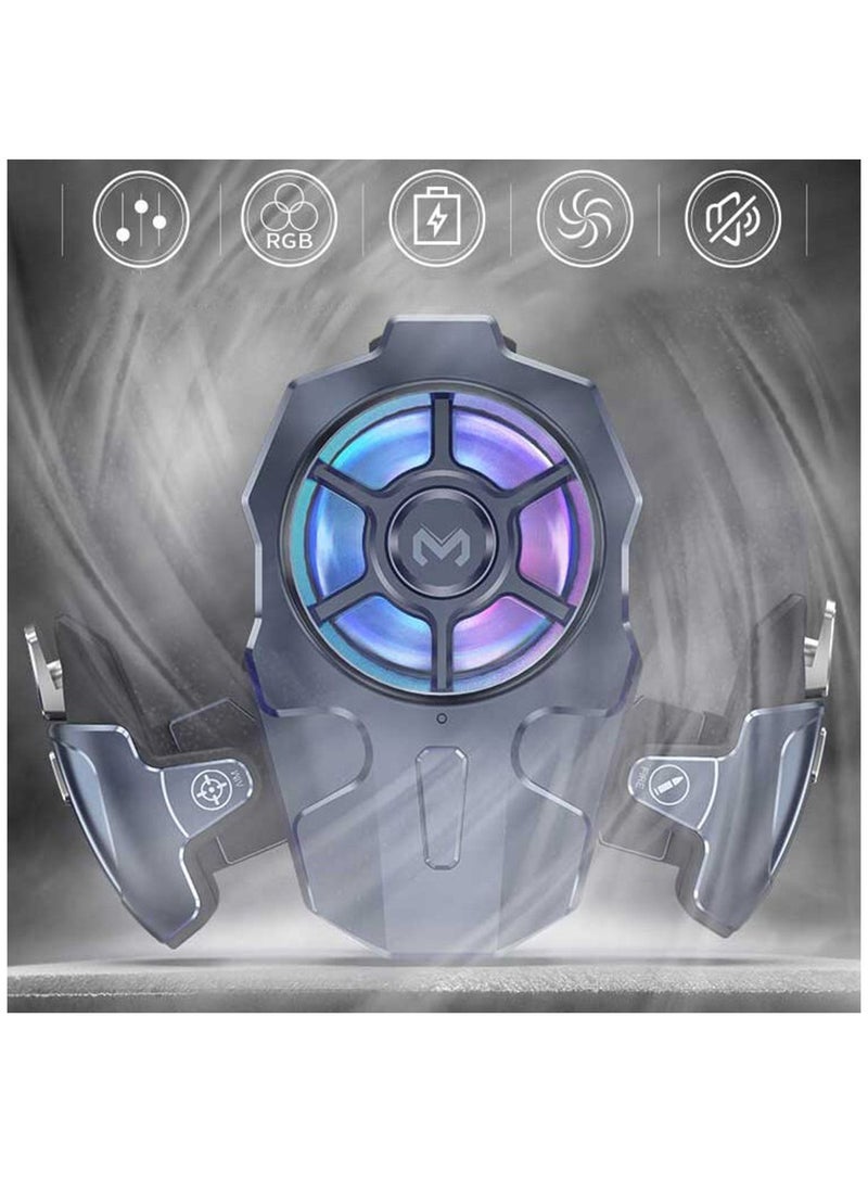 Memo AK03 Mobile Game Controller Detachable Auto High Frequency Click Mobile Gaming Trigger Fan Cooler PUB Gaming Joystick Trigger Gamepad Cooler - Image 2