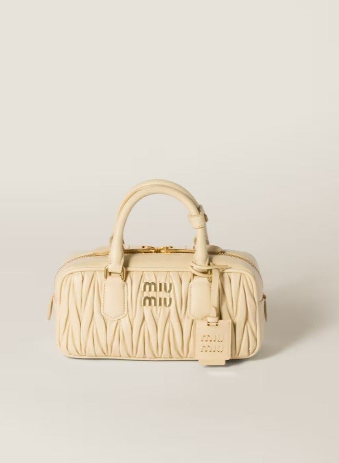 Miu Miu Wander matelassé nappa leather hobo bag - Image 1