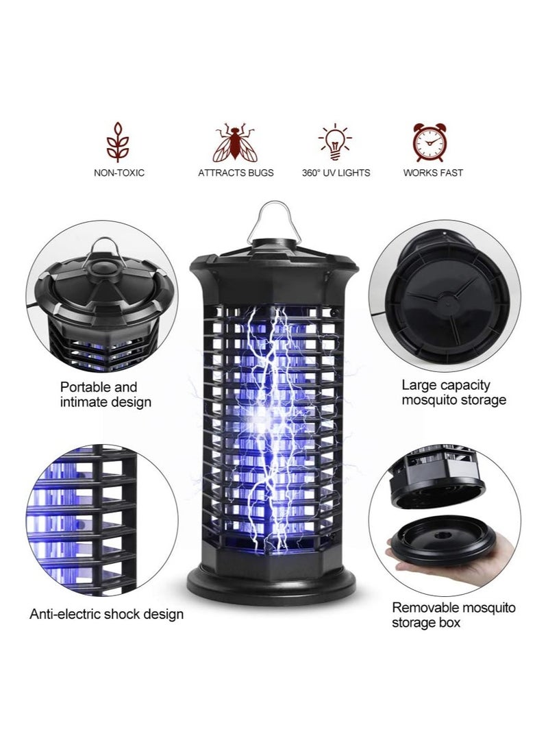 Electric Mosquito Killer,Portable UV Indoor and Outdoor Flying Fly Insect Killer Electronic UV Lamp for Home, Bedroom, Kitchen, Office