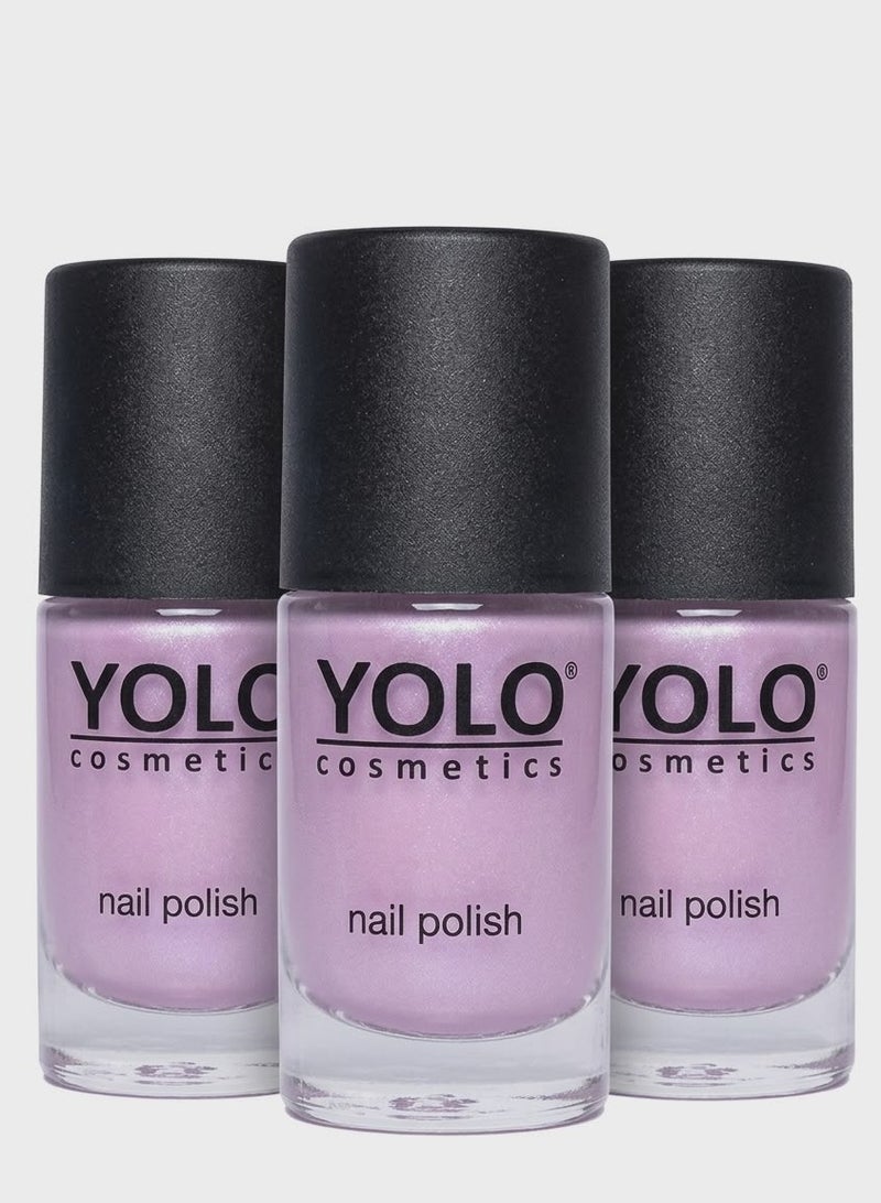 Yolo Nail Polish Shade 237 - Bundle of 3 Packs (10ml per Bottle) - Image 1