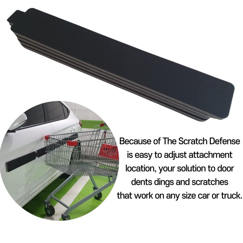 DAHINRAUM Scratch Defense 2 Doors Removable Magnetic Car Door Ding Dent Protector Car Door Guard Edge Guards Door Protectors Car Door Protection - Image 3