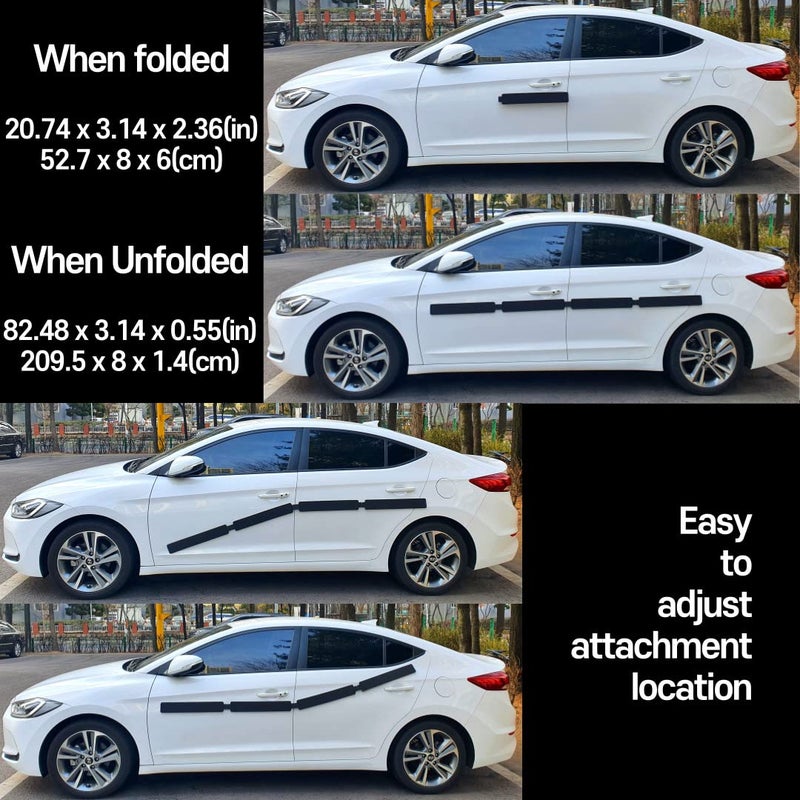DAHINRAUM Scratch Defense 2 Doors Removable Magnetic Car Door Ding Dent Protector Car Door Guard Edge Guards Door Protectors Car Door Protection - Image 5