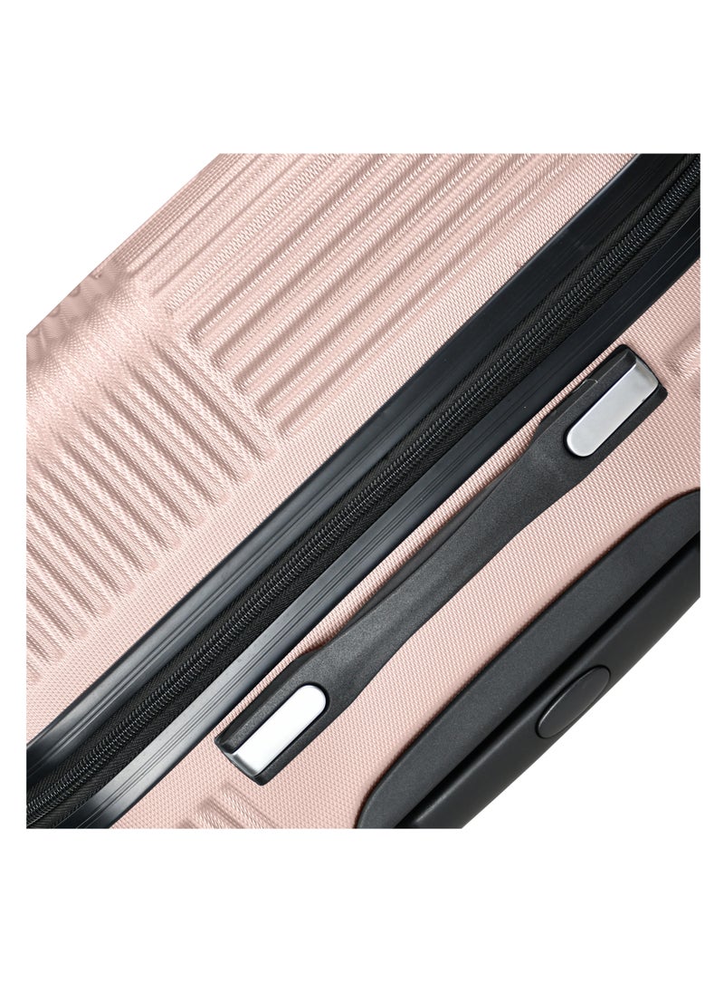 SENATOR - Hard Case Travel Bag Luggage Trolley for Unisex ABS Lightweight Suitcase with 4 Spinner Wheels KH110 Rose Gold - Image 1