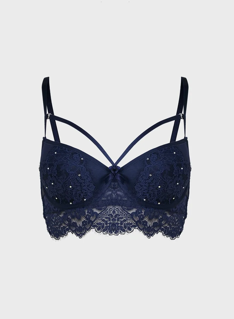 hunkemoller Lace Detail Bra