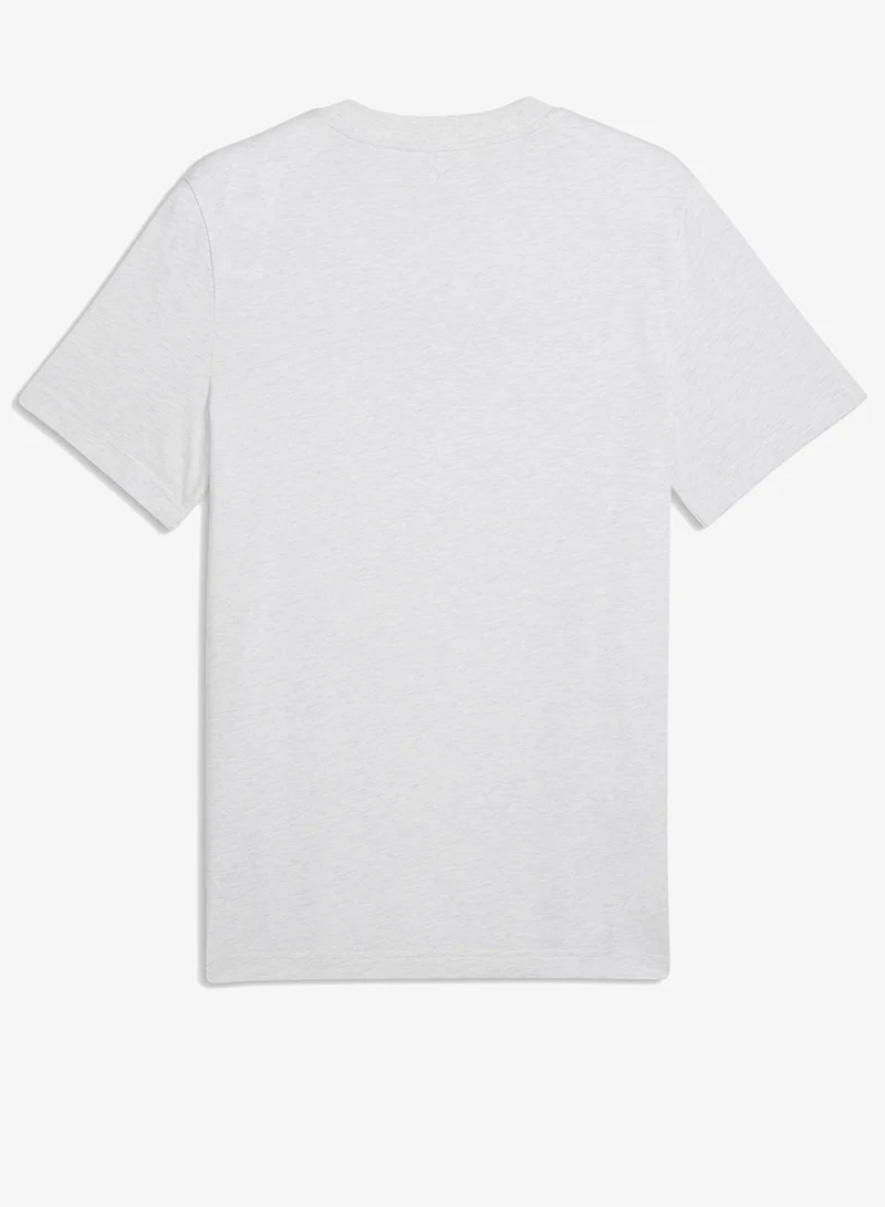 Puma White Glow Heather Class Graphic T-Shirt for Men | Best Price UAE