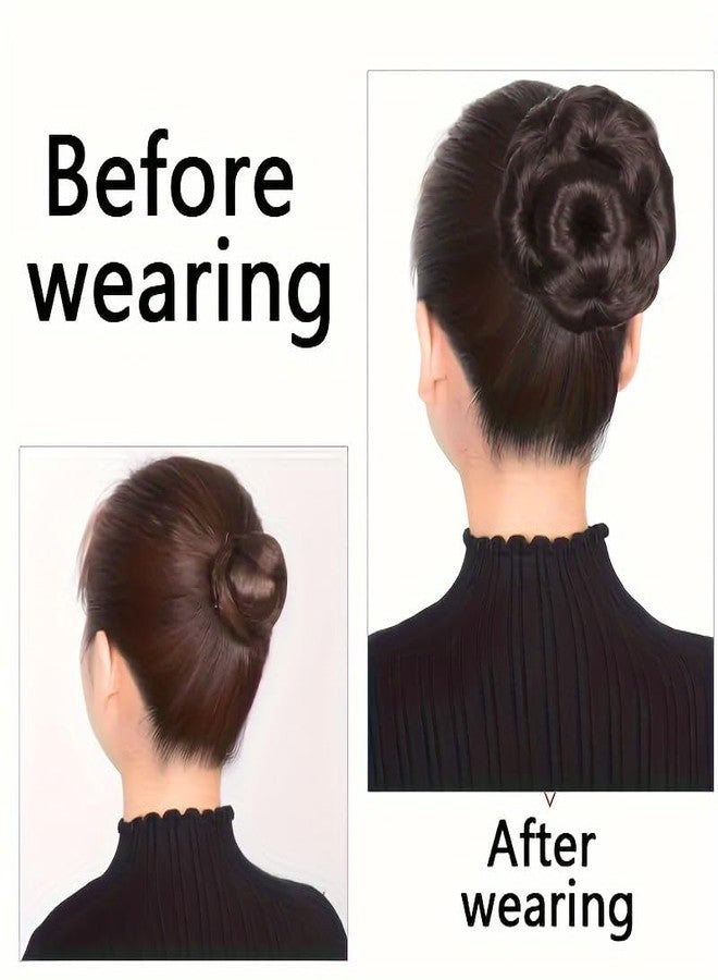كرونيكس مجموعة من وصلات شعر أنيقة على شكل كعكة من CHRONEX للنساء - ألياف صناعية متعددة الاستخدامات لتصفيف سهل - مثالية لجميع المناسبات - Image 5