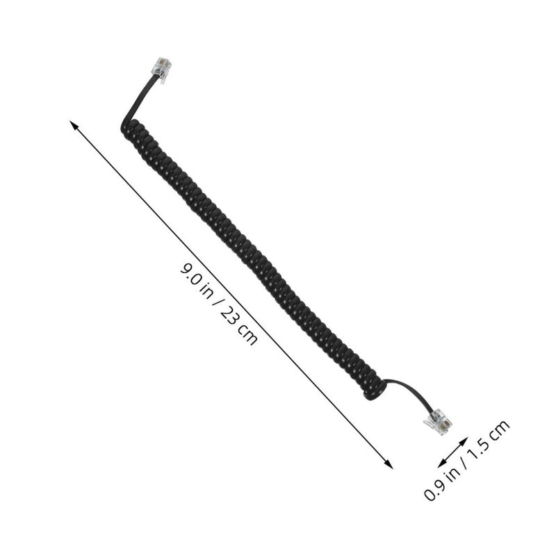 3pcs Coiled Telephone Cords Landline Phone Cord Spiral Receiver Wire for Home Office Use Compatible with Desk Phones - Image 2