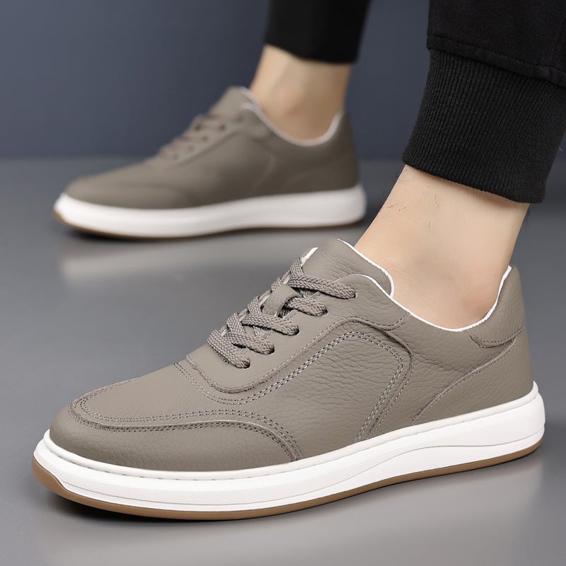 Winter Men'S Cotton Shoes Top Layer Cowhide Fleece-Lined Men'S Warm Leather Shoes Soft Bottom Soft Surface Men'S Shoes Cotton Shoes - Image 2